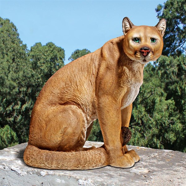 Design Toscano American Mountain Cougar Statue - JQ5746