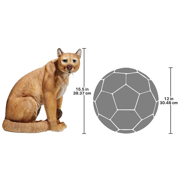 Design Toscano American Mountain Cougar Statue - JQ5746