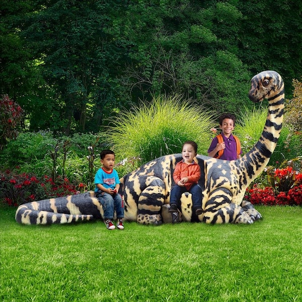 Design Toscano Rhoetosaurus Dinosaur Photo Op Sculptural Bench - NE210179