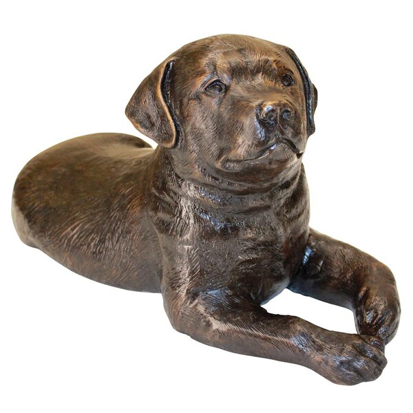 Design Toscano Labrador Puppy Dog Cast Bronze Garden Statue - AS23751