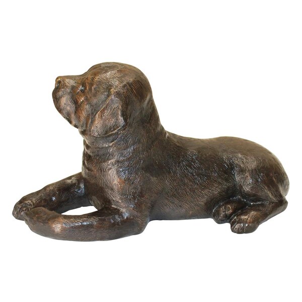 Design Toscano Labrador Puppy Dog Cast Bronze Garden Statue - AS23751