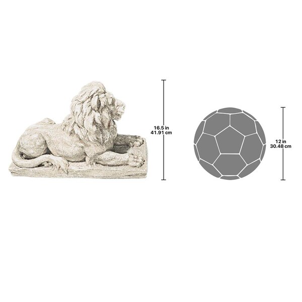 Design Toscano Lyndhurst Manor Lion Sentinel Statue: Set of Two - AL921949