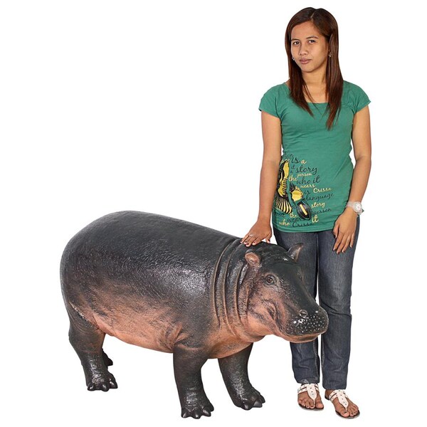 Design Toscano Bobo the Baby Hippo Statue - NE110087