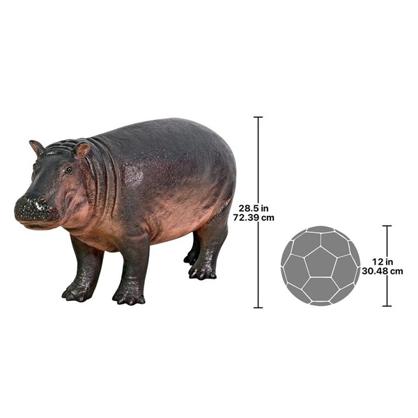 Design Toscano Bobo the Baby Hippo Statue - NE110087