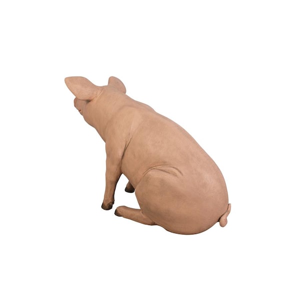 Design Toscano Sitting In Hog Heaven: Giant Pig Statue - NE20505