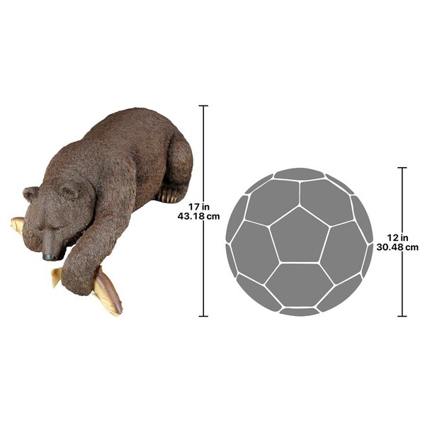 Design Toscano Catch of the Day Grand Bear Sculpture - DB383082