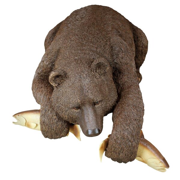 Design Toscano Catch of the Day Grand Bear Sculpture - DB383082