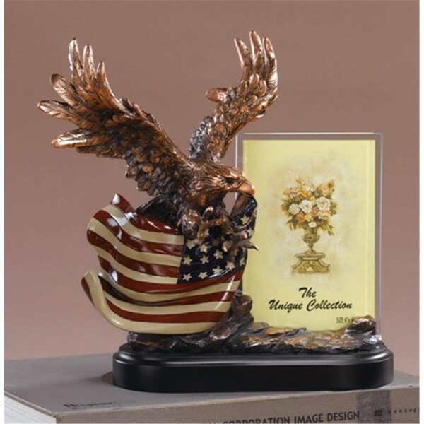 Marian Imports F Eagle With Flag Picture Frame-Flag Picture Frame - 10 x 5.5 x 10 in. - MA357999