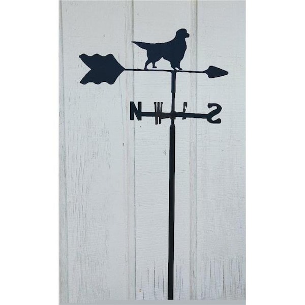 The Lazy Scroll The Lazy Scroll goldenin Golden Retriever Garden Mount Weathervane - GOLDENIN