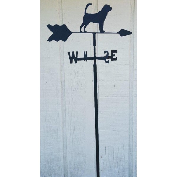 The Lazy Scroll Bloodhound Garden Mount Weathervane - BLOODHOUNDIN