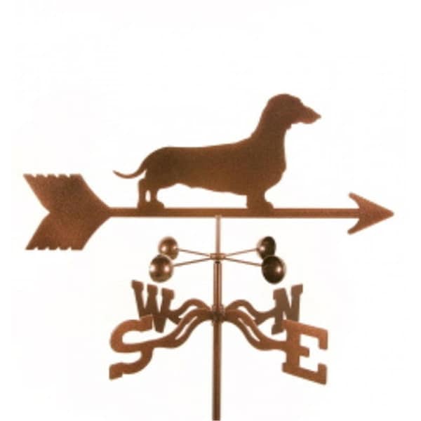 Classic Accessories Dachshund Dog Weathervane with Roof Mount - VE898932