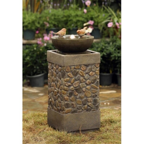 Propation Inc  Two Layers and Birds Fountain with Led Light - PR1081239