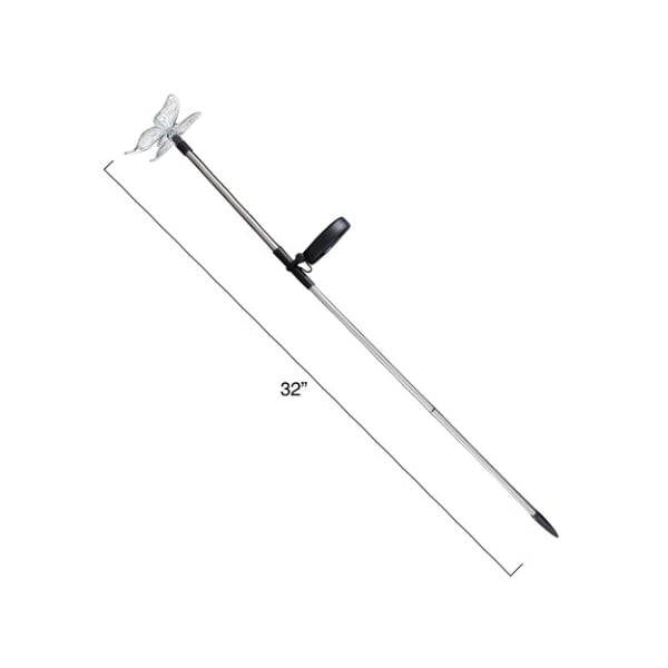 Nature Spring 3-piece Yard Decor, Solar Outdoor LED Stake Butterfly, Hummingbird, Dragonfly Light, Battery Operated - 432274VFO