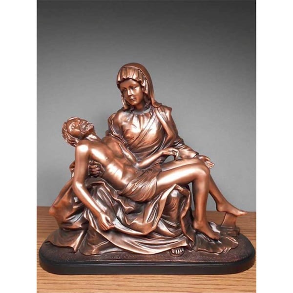 Dwellingdesigns Pieta Bronze Plated Resin Sculpture - DW3074120