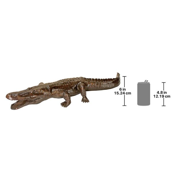 Design Toscano Prowling Alligator Cast Bronze Garden Statue - AS21592