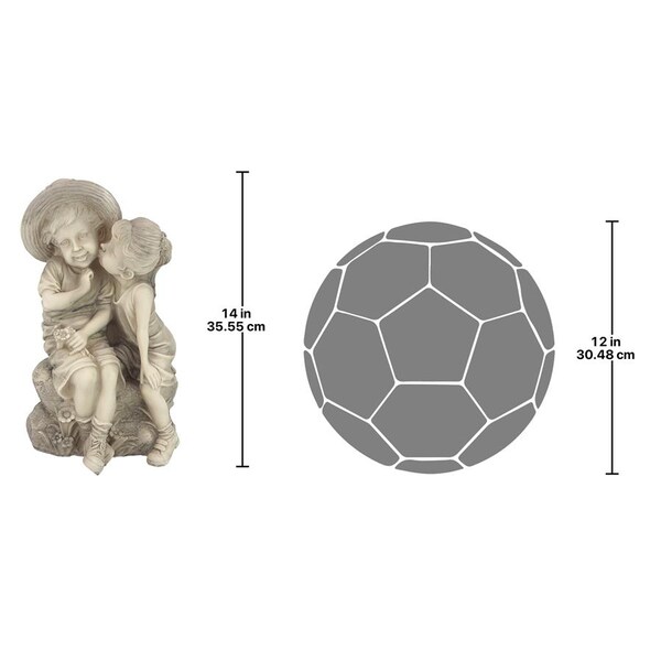 Design Toscano Kissing Kids Boy and Girl Statue - SH38019413