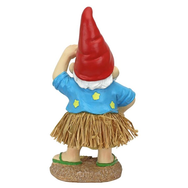 Design Toscano Hawaiian Hank Grass Skirt Gnome Statue - AL60159