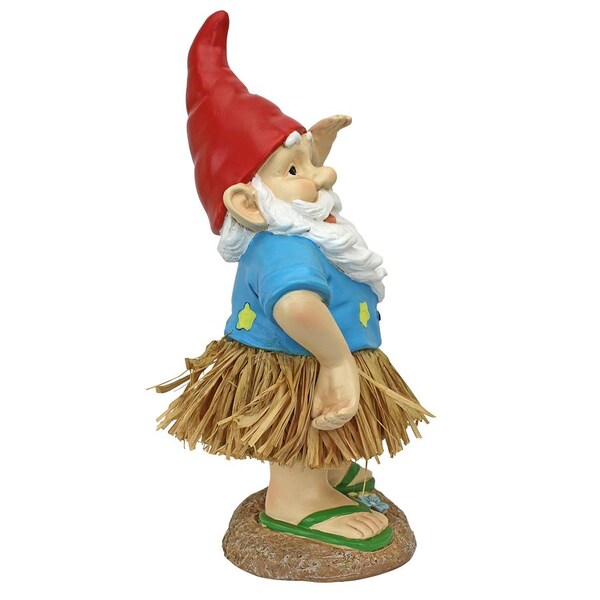 Design Toscano Hawaiian Hank Grass Skirt Gnome Statue - AL60159