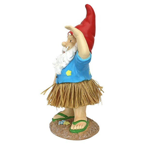 Design Toscano Hawaiian Hank Grass Skirt Gnome Statue - AL60159
