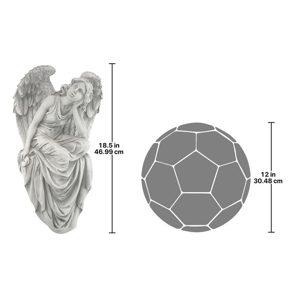 Design Toscano Resting Grace Sitting Angel Sculpture: Large - NG33951