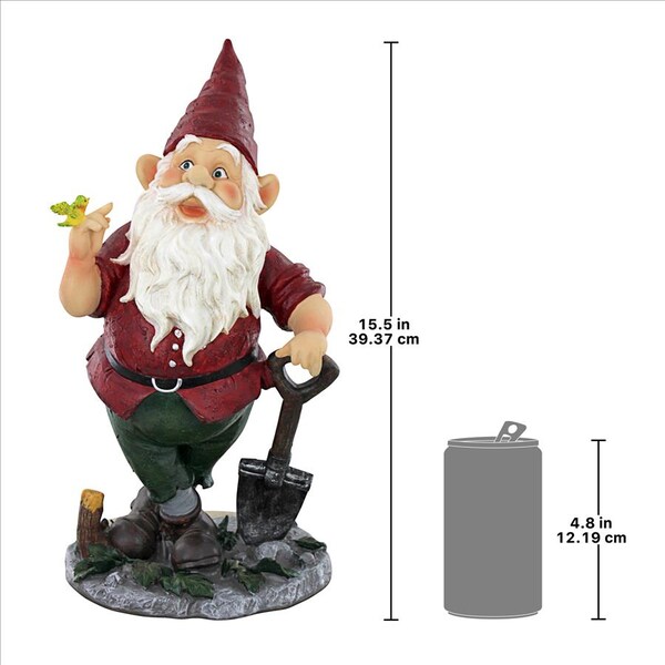 Design Toscano Birdy and Spader the Garden Gnome Statue - EU90015