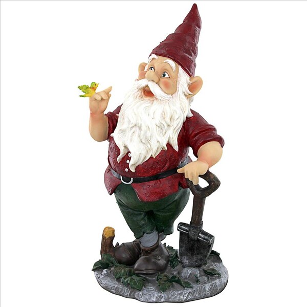 Design Toscano Birdy and Spader the Garden Gnome Statue - EU90015