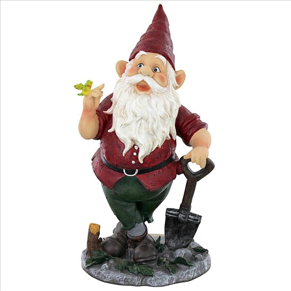 Design Toscano Birdy and Spader the Garden Gnome Statue - EU90015