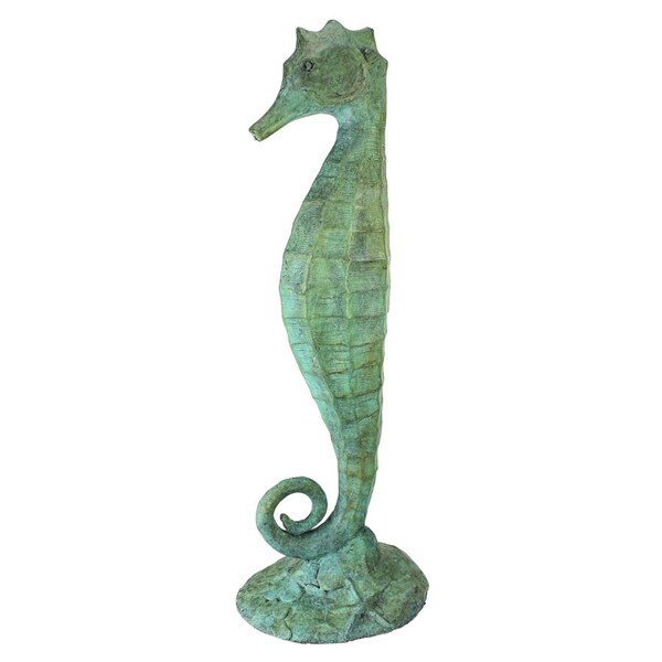 Design Toscano Seahorse Bronze Garden Statue - PK692