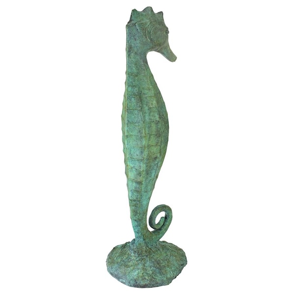 Design Toscano Seahorse Bronze Garden Statue - PK692