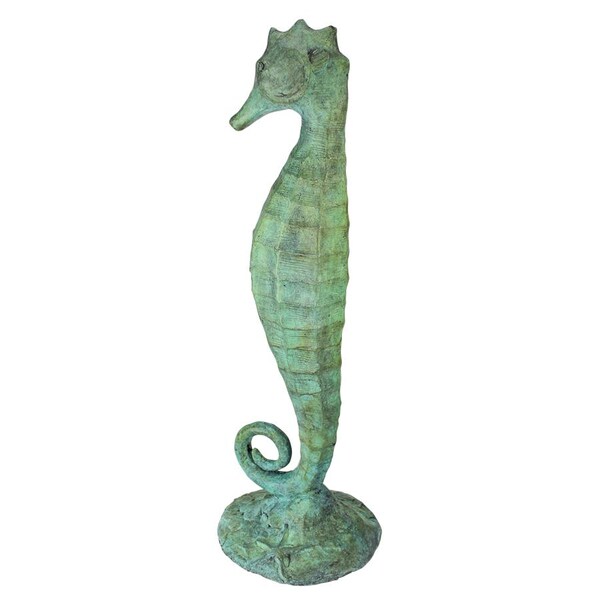 Design Toscano Seahorse Bronze Garden Statue - PK692