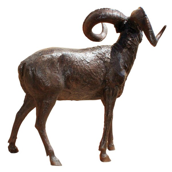 Design Toscano Big Horn Sheep Cast Bronze Garden Statue - AS25194