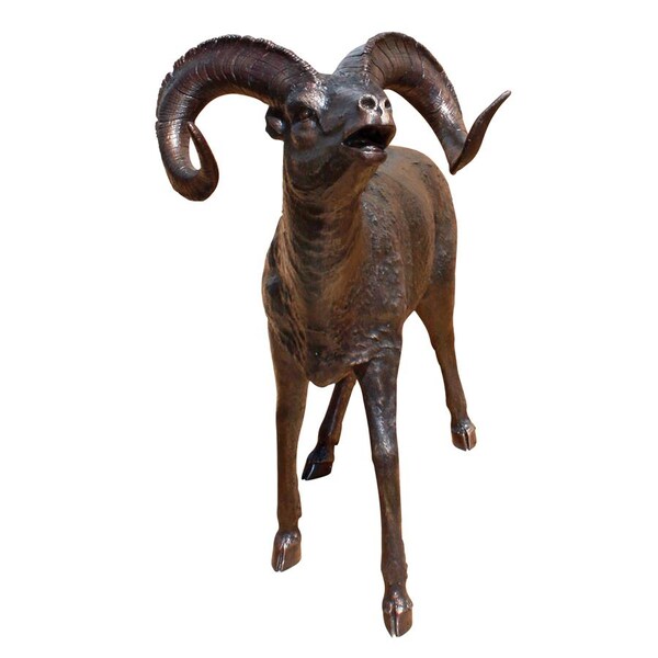 Design Toscano Big Horn Sheep Cast Bronze Garden Statue - AS25194