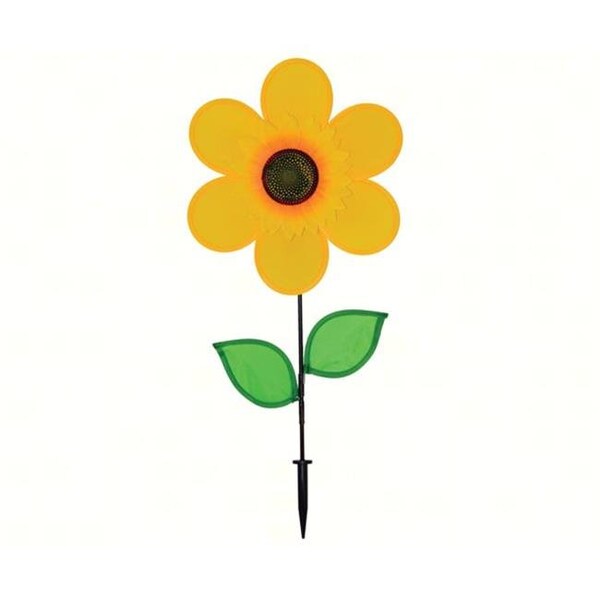 In The Breeze In The Breeze ITB2791 12 in. Sunflower Spinner with Leaves - ITB2791