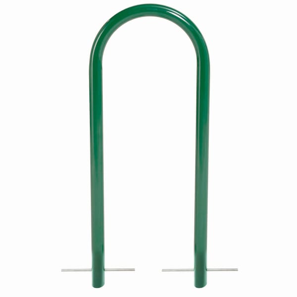 Global Industrial U-Rack Bike Rack, Green, Below Ground Mount, 2-Bike Capacity - 442804GGN