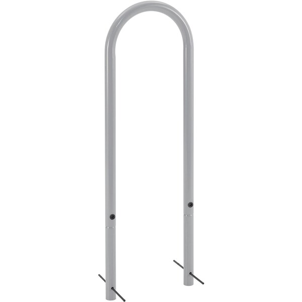 Global Industrial U-Rack Bike Rack, 2-Bike Capacity, Below Ground Mount, Gray - 670350GGY
