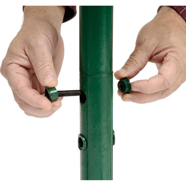 Global Industrial Wave Bike Rack, Green, Flange Mount, 7-Bike Capacity - 652778MGN
