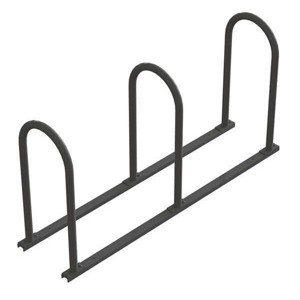 Madrax Bike Rack, 2-Sided, 6-Bike, Black/Silver - UT160-6-B