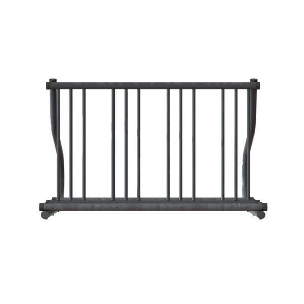 Madrax Bike Rack, 2-Sided, 8-Bike, 48 in., Silver - QS-GR110-G