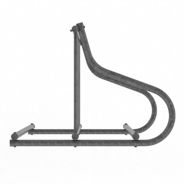 Madrax Bike Rack, 2-Sided, 18-Bike, 110 in., Silver - QS-GR112-G
