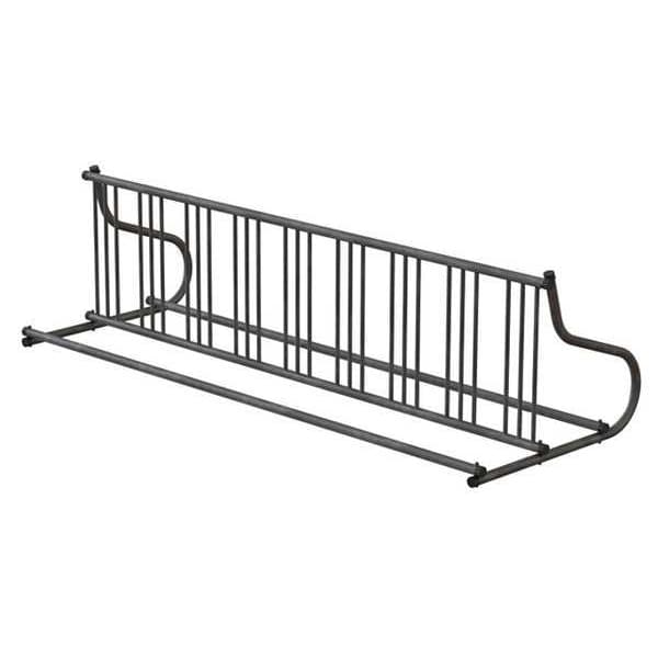 Madrax Bike Rack, 2-Sided, 18-Bike, 110 in., Silver - QS-GR112-G