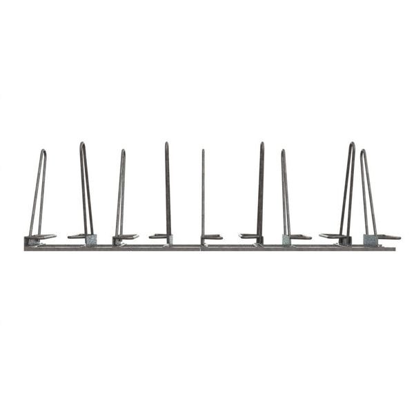 Madrax Bike Rack, Galv, (9)Bikes, 101inL, 24-3/4inW - SHK-DBL-9-G