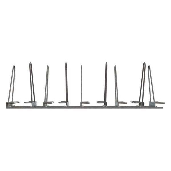 Madrax Bike Rack, Galv, (9)Bikes, 101inL, 24-3/4inW - SHK-DBL-9-G