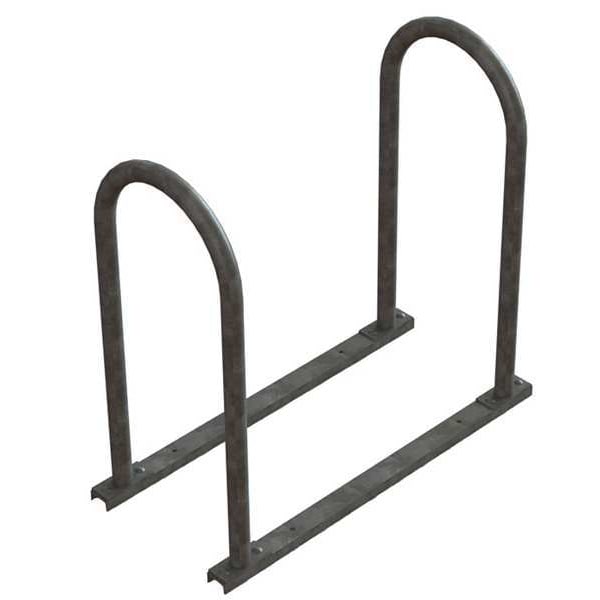 Madrax Bike Rack, 2-Sided, 4-Bike, 32 in., Silver - UT160-4-G