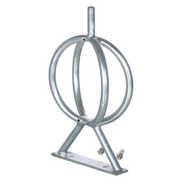 Vestil Galvanized Bicycle Rack, 5.31 x 12.75 x 22.5" - BR-GL-G