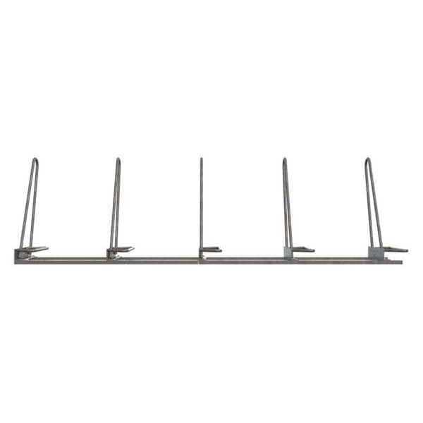Madrax Bike Rack, Galv, (5)Bikes, 29-1/2inH, 101inL - SHK-SNG-5-G
