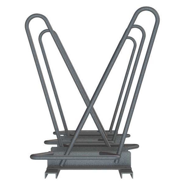 Madrax Bike Rack, Galv, (5)Bikes, 29-1/2in.H, 53inL - SHK-DBL-5-G