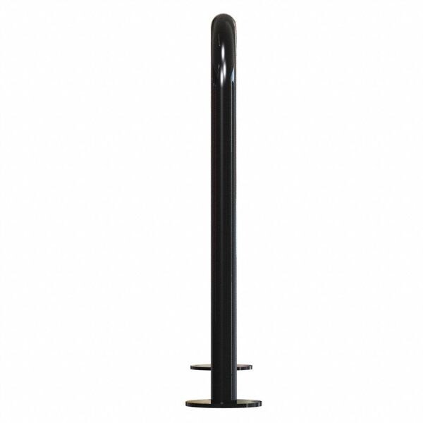 Madrax Bike Rack, Blk, (7) Bikes, 36 in. H, 3 in. W - QS-H36-7-SF-B
