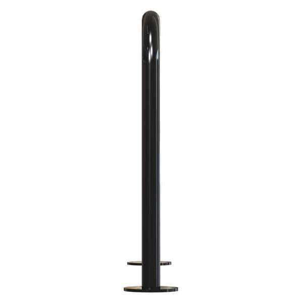 Madrax Bike Rack, Blk, (7) Bikes, 36 in. H, 3 in. W - QS-H36-7-SF-B