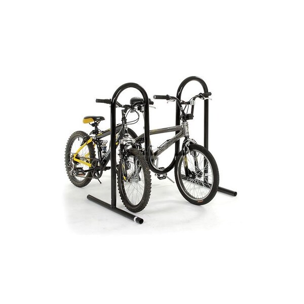 Global Industrial Wave Bike Rack, Black, Free Standing, 5-Bike - 652777F