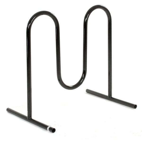 Global Industrial Wave Bike Rack, Black, Free Standing, 5-Bike - 652777F
